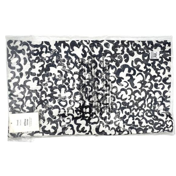 West Elm x Samuji Cirrus Pillow Sham Cover Navy Blue